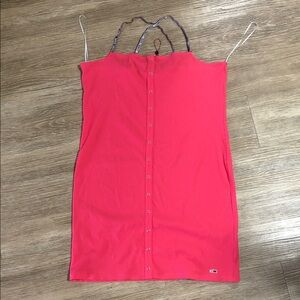 New Tommy Hilfiger Vibrant Pink Ribbed dress XL